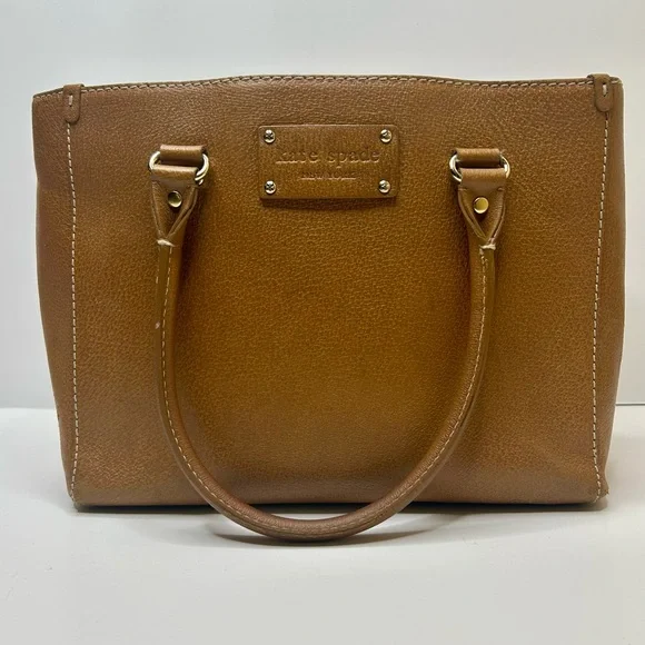 Kate Spade Brown Satchel with Gold Hardware - Picture 1 of 8